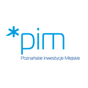 Obraz przedstawia logotyp Poznańskich Inwestycji Miejskich